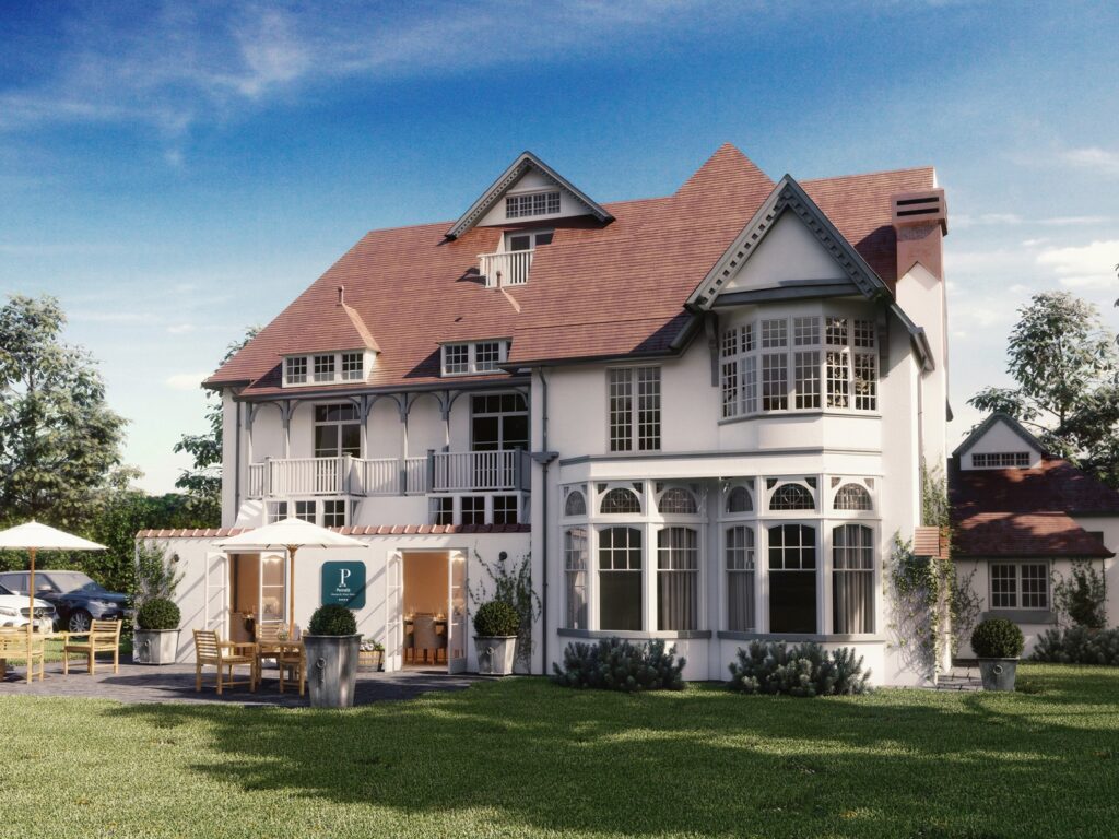 Exterior CGI  - large hotel front view