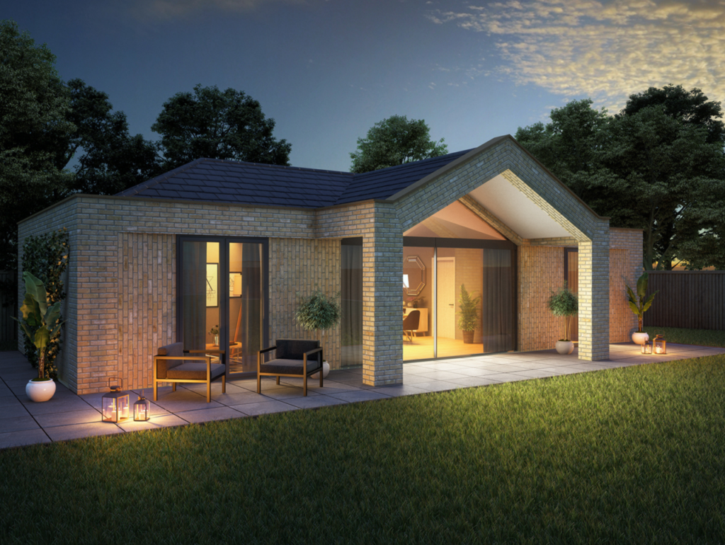 Dusk home exterior  - 3D exterior visualisation