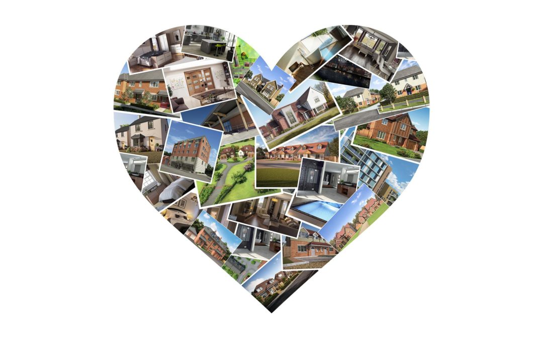 Heart shaped collage of The Pixel Workshops CGI work