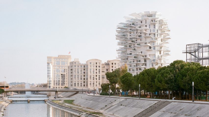 Best architecture - L'Arbe tower next to other tower blocks