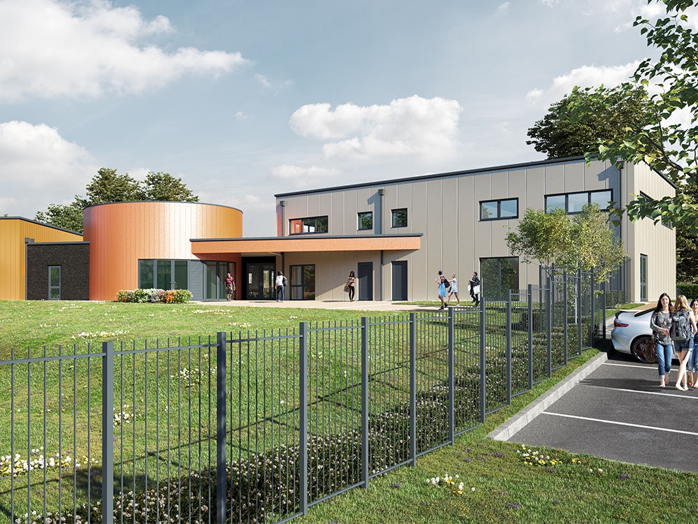 Herefordshire Training centre - architectural CGI visualisation. 