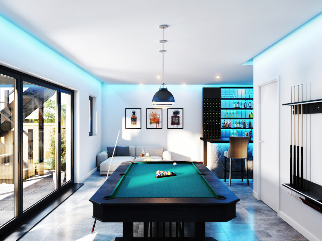 Chambers Capital Basement Pool Interior CGI
