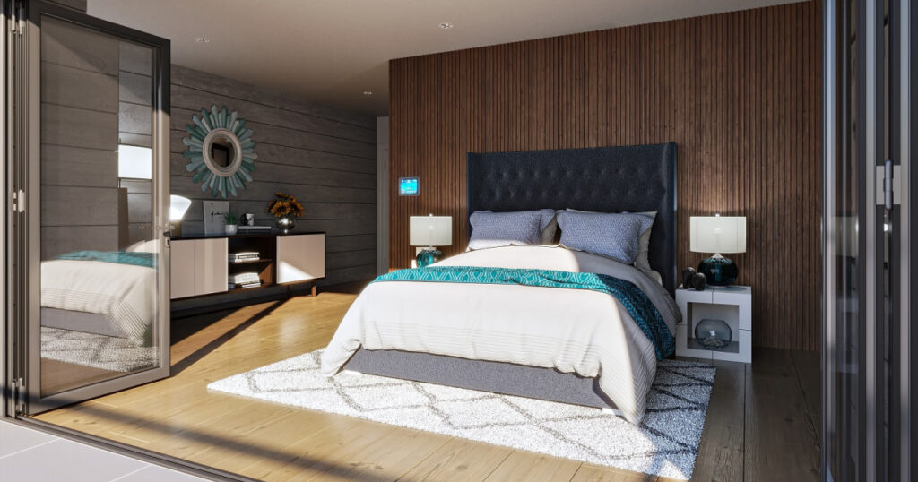 Interior CGI of a bedroom