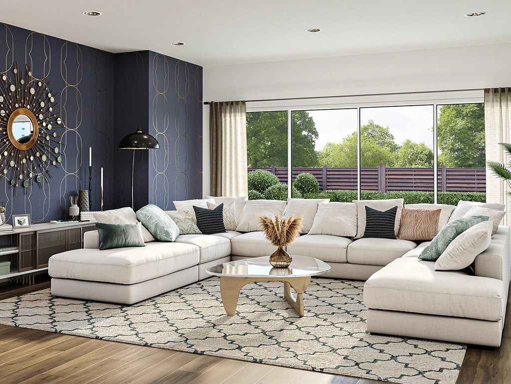 3D CGI Living Room Image Worcestershire