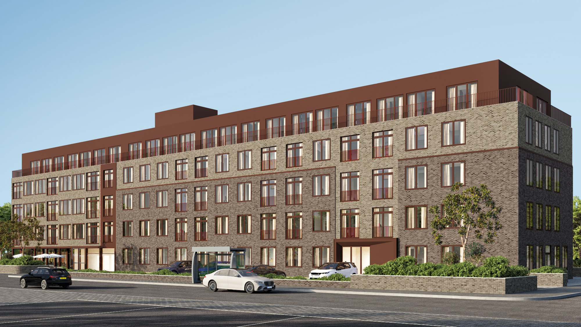 Poor-quality CGI of a residential development