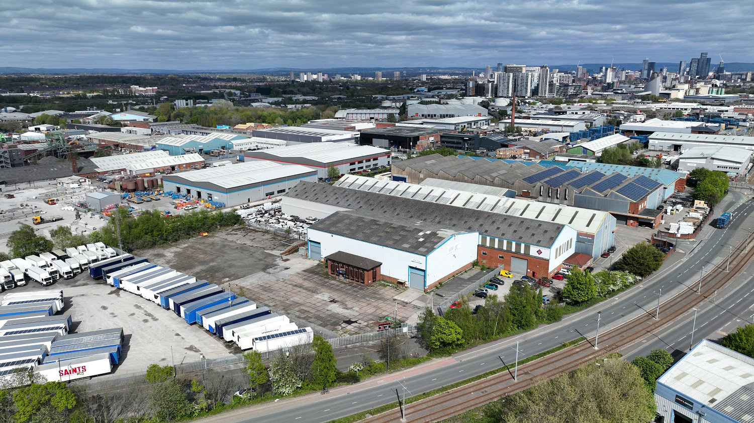 Warehouse Aerial Photomontage