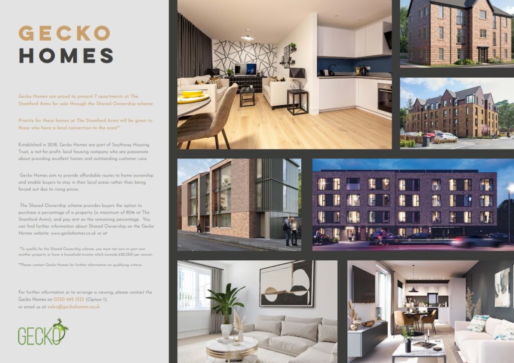 Property Brochures example of a page with information about the developer