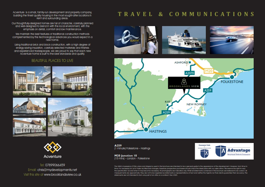 Location Page example in a Property Brochure