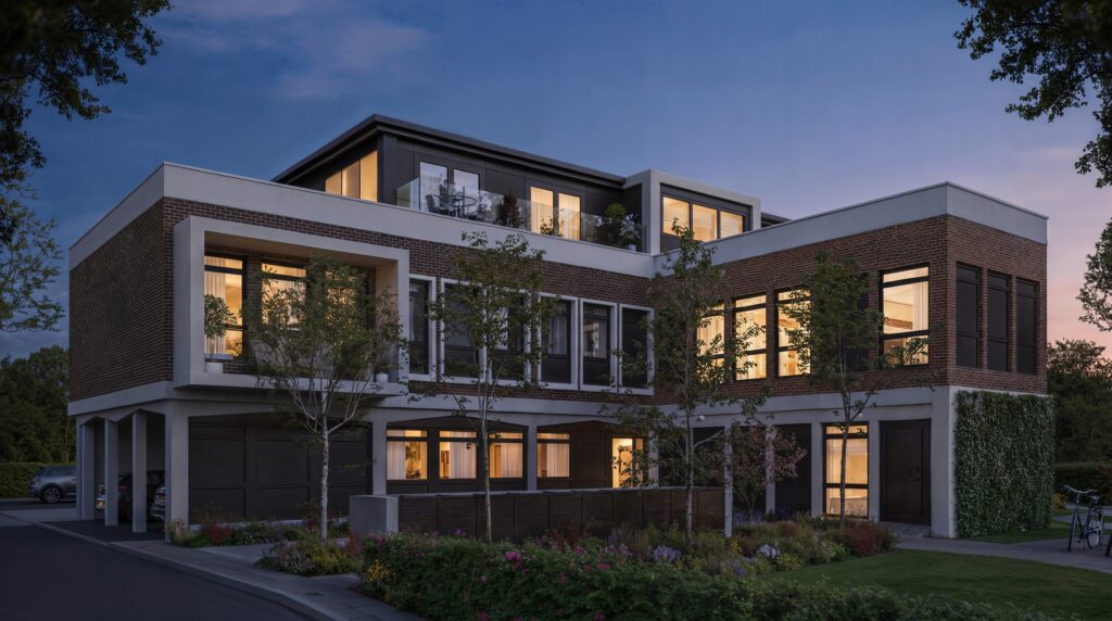 Aldington House Dusk View Apartments