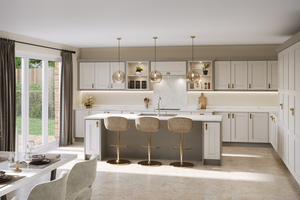 CB Homes Calveley Development Kitchen CGI