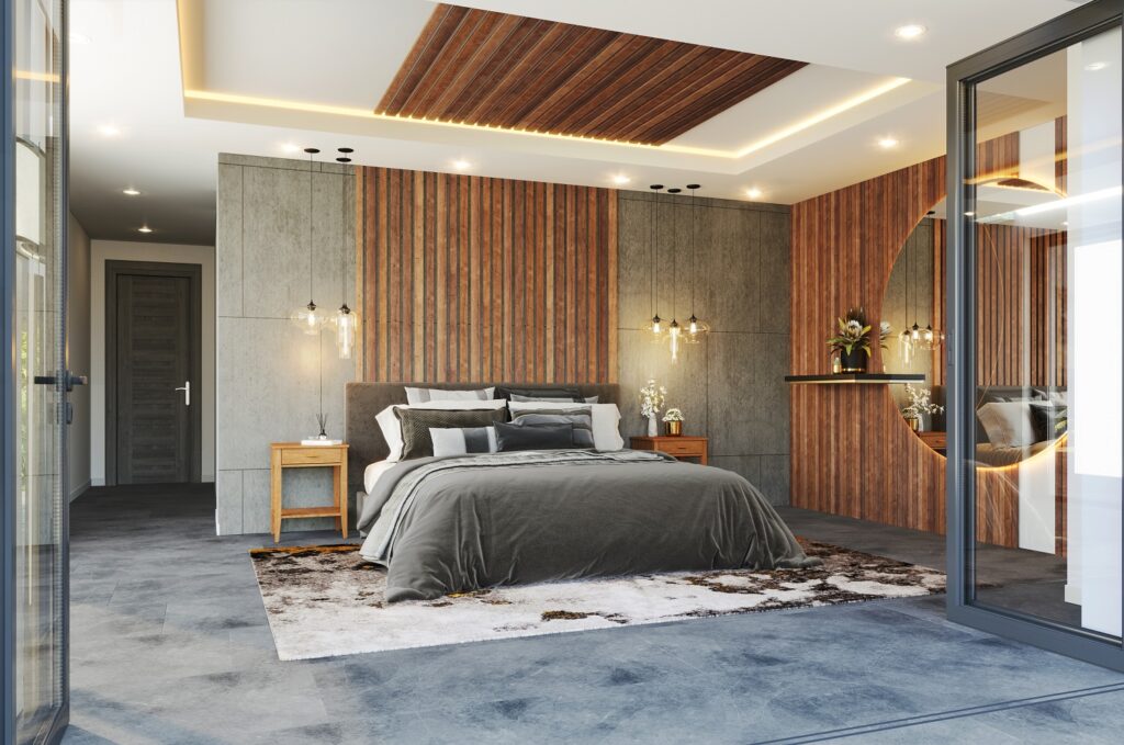 Contemporary Style CGI Bedroom