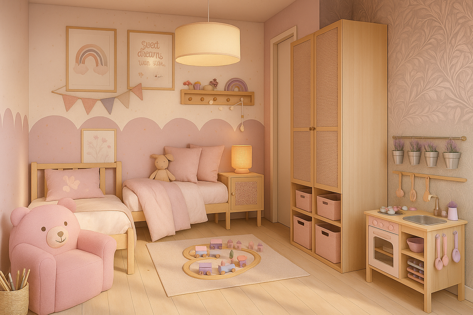 Interior styling preview option 2, AI-generated mock-up