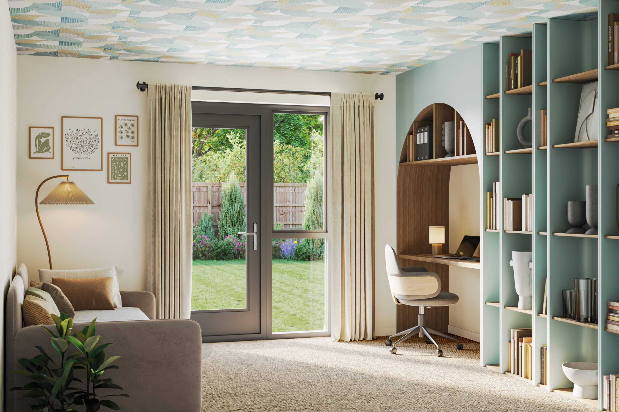 Home Office interior visualisation